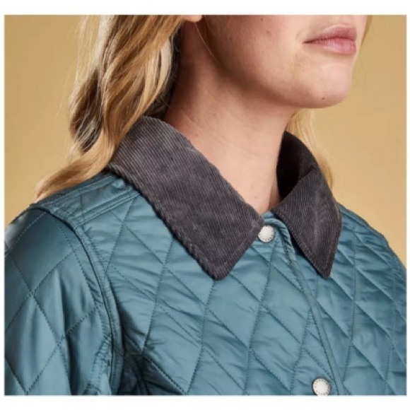 Barbour Annandale Quilt Jacket - Eucalyptus Womens Size US 14 - Picture 2 of 5